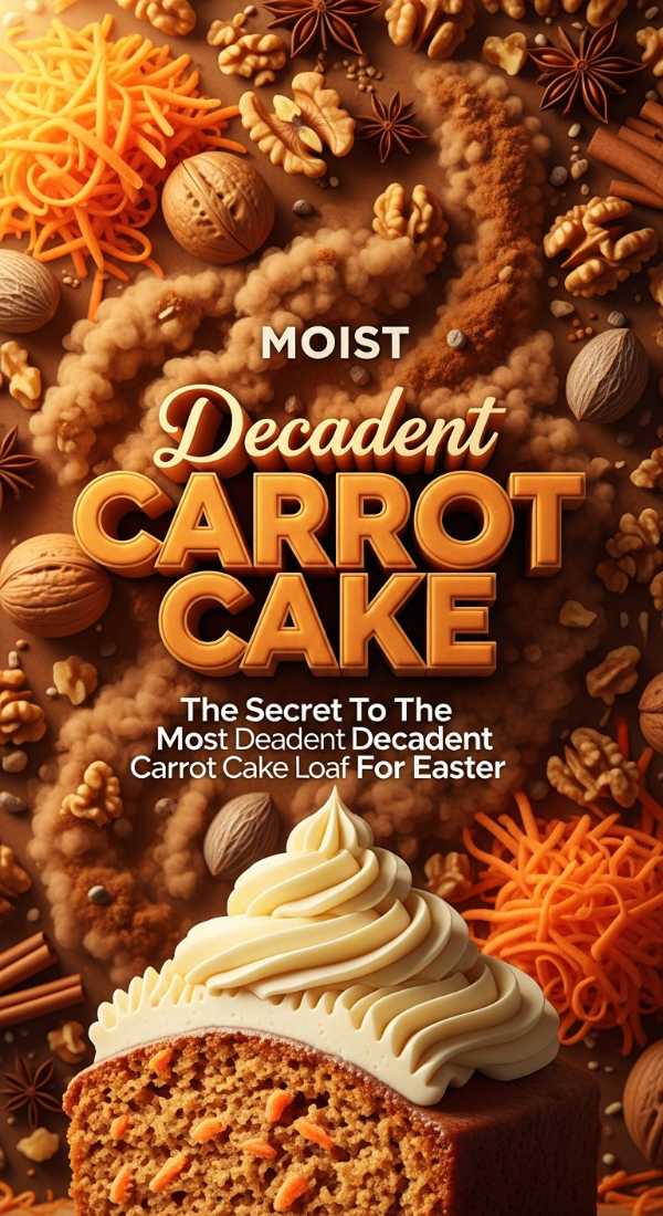 Decadent Easter Carrot Cake Loaf