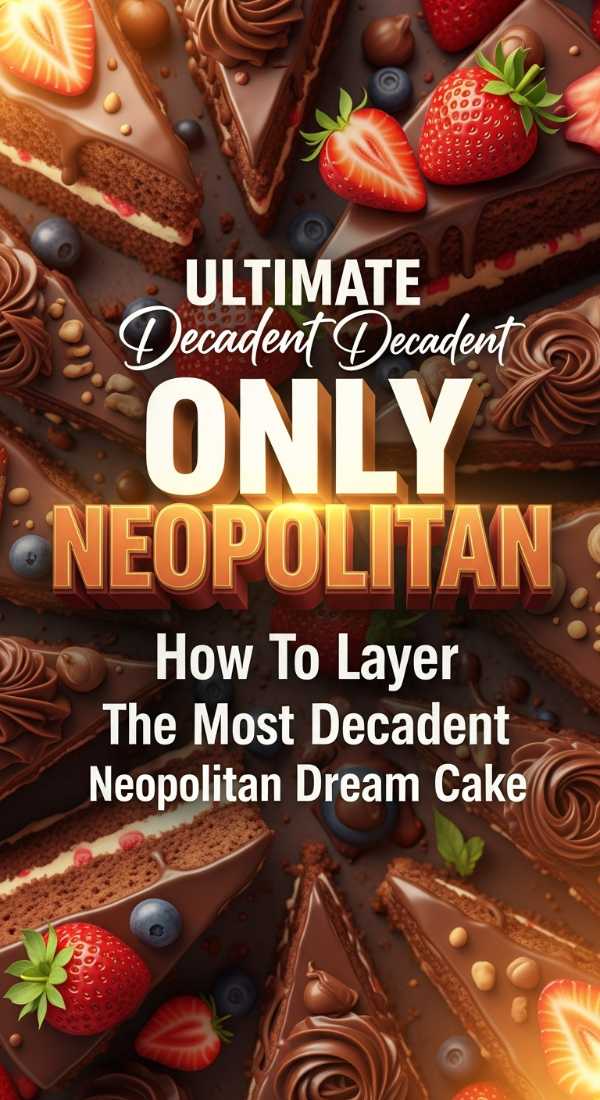 Decadent Layered Neopolitan Cake