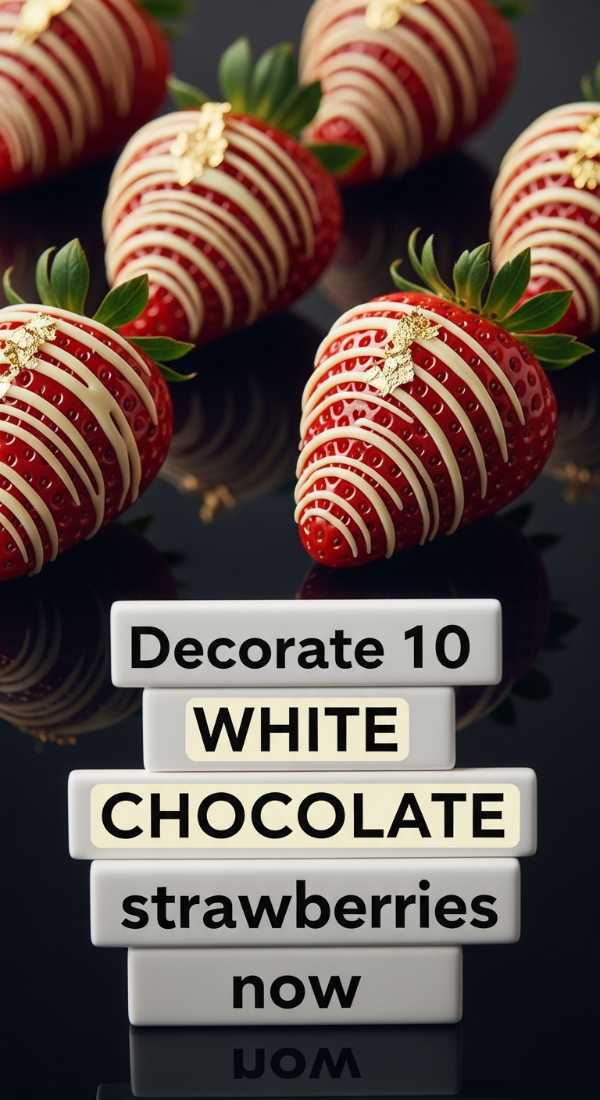 Decorate 10 White Chocolate Strawberries Now 69e70c06de942