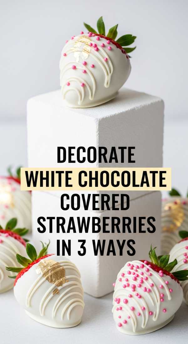 Decorate White Chocolate Covered Strawberries In 3 Ways 69edfa9bcecdd