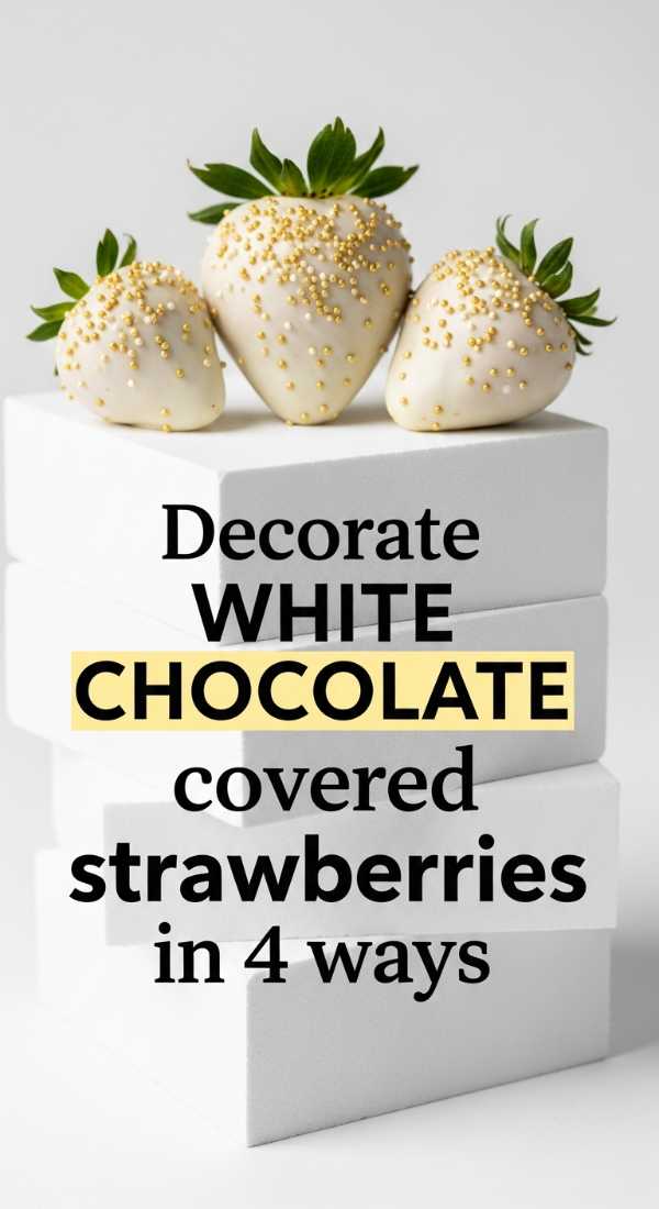 Decorate White Chocolate Covered Strawberries In 4 Ways 69e70c0477c16