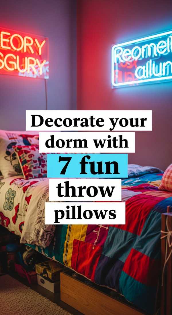 Decorate Your Dorm With 7 Fun Throw Pillows 69e6498625727