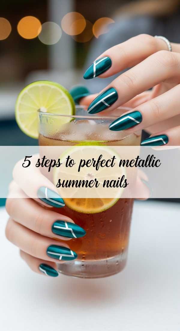 Deep Teal Silver Metallic Accents 69eba3bbb9d22