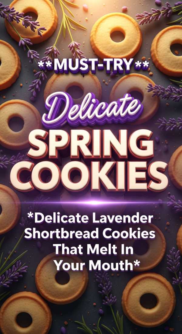 Delicate Lavender Shortbread Spring Cookies 69e9bc95d334a