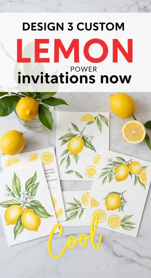 Design 3 Custom Lemon Party Invitations Now 69f2f0cfc95f4