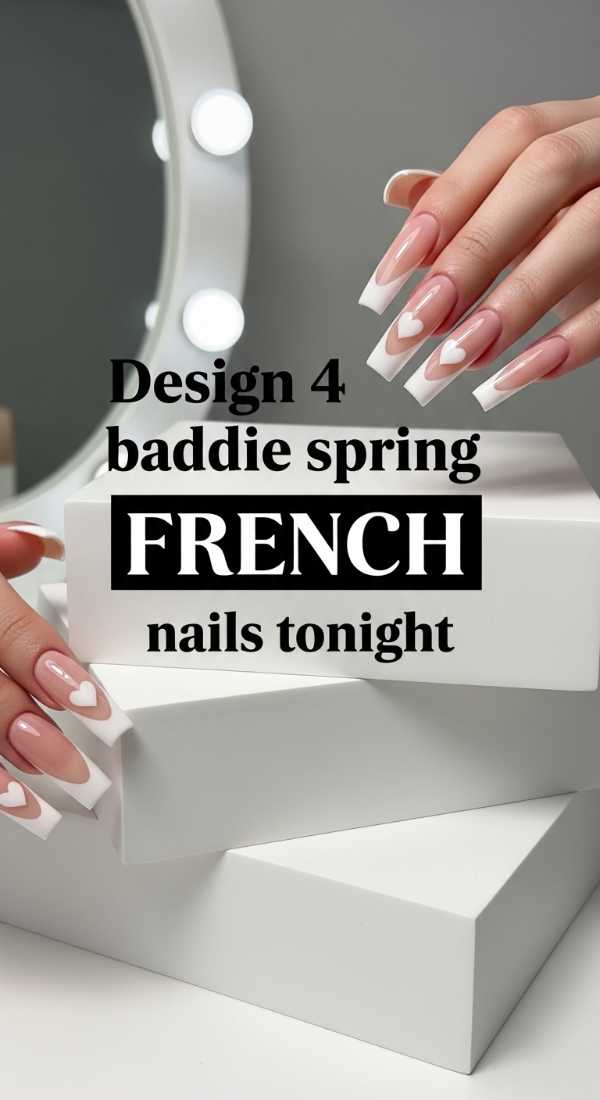 Design 4 Baddie Spring French Nails Tonight 69e7803445b89