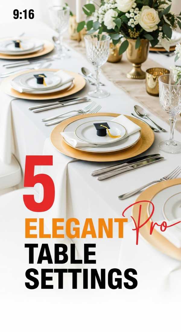 Design 5 Elegant Graduation Table Settings Like A Pro 69efa7aa28f30
