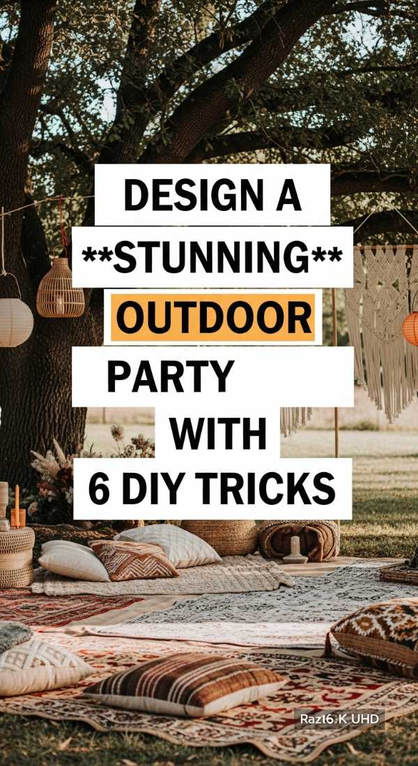 Design A Stunning Outdoor Party With 6 Diy Tricks 69e60f524b657