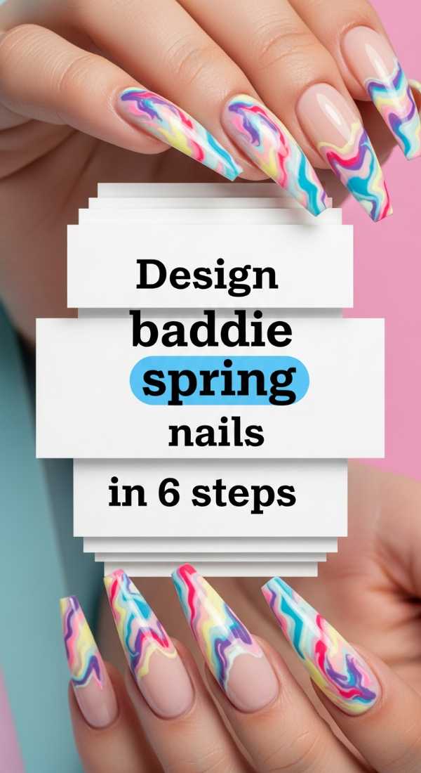 Design Baddie Spring Nails In 6 Steps 69efaf770b1a6