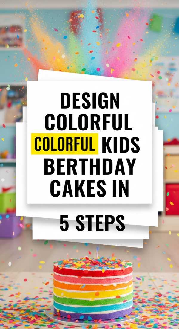 Design Colorful Kids Birthday Cakes In 5 Steps 69edfaa0487ed