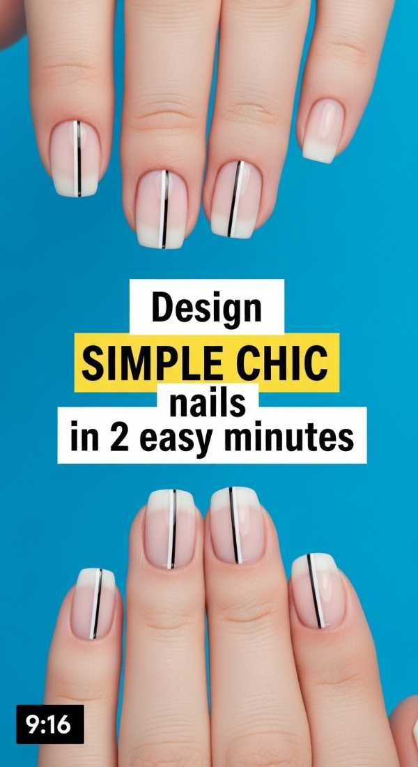 Design Simple Chic Nails In 2 Easy Minutes 69e7803fa4ebe