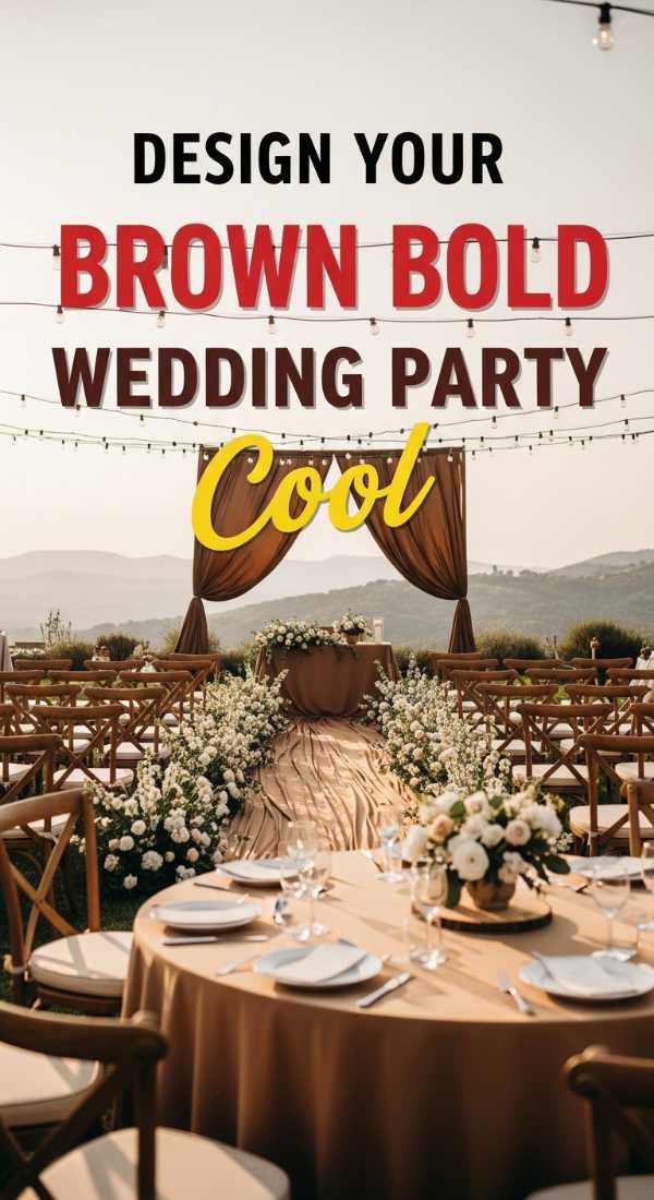 Design Your Brown Wedding Party Theme In 6 Easy Steps 69eb99867502f