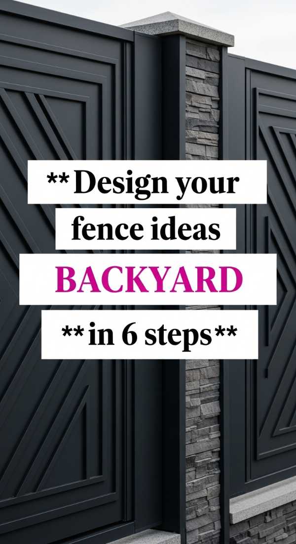 Design Your Fence Ideas Backyard In 6 Steps 69f0ed8578baa