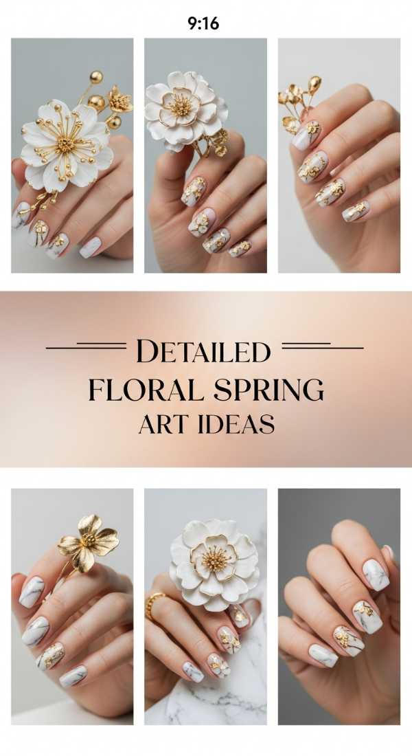 Detailed Floral Spring Art Ideas