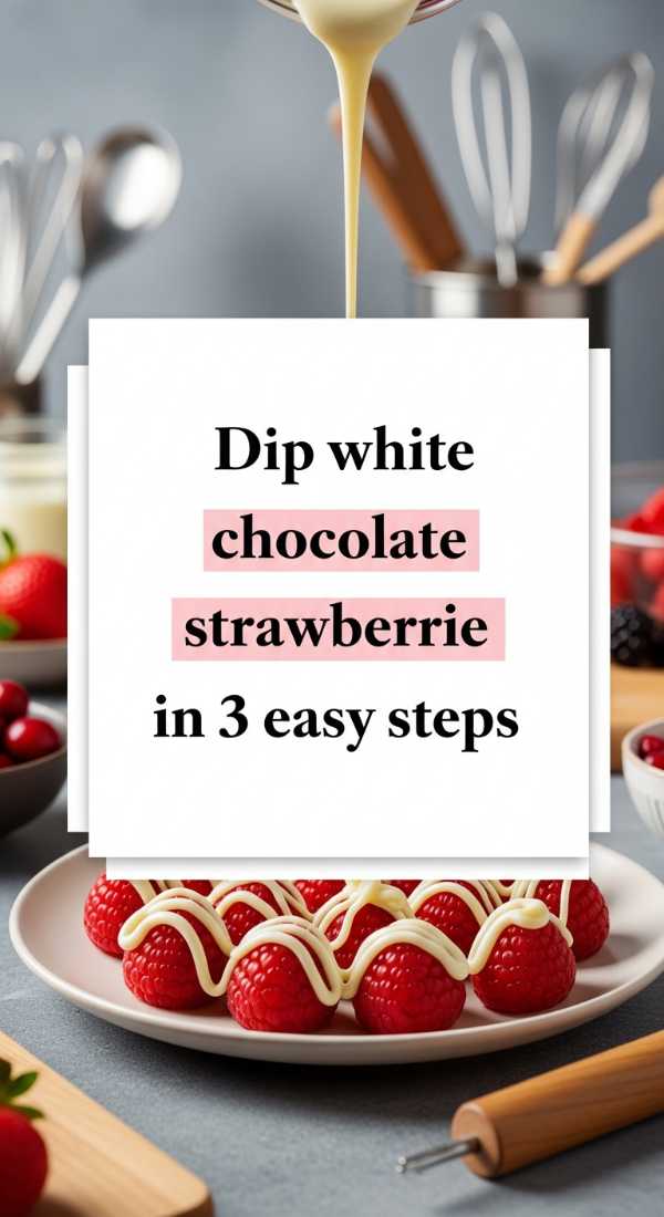 Dip White Chocolate Strawberries In 3 Easy Steps 69f05ac14ce0b