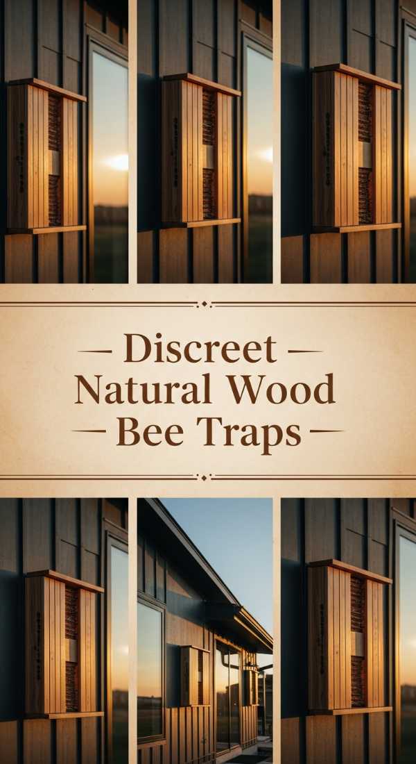Discreet Natural Wood Bee Traps 69e64b81125f3