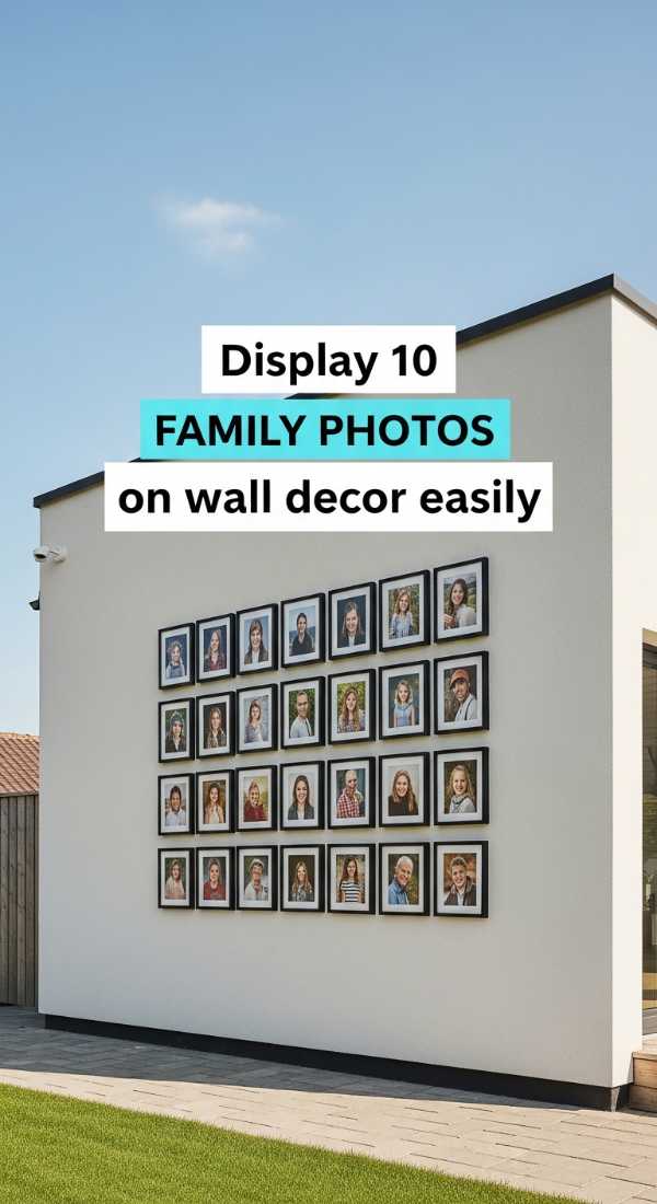Display 10 Family Photos On Wall Decor Easily 69e6498e43010