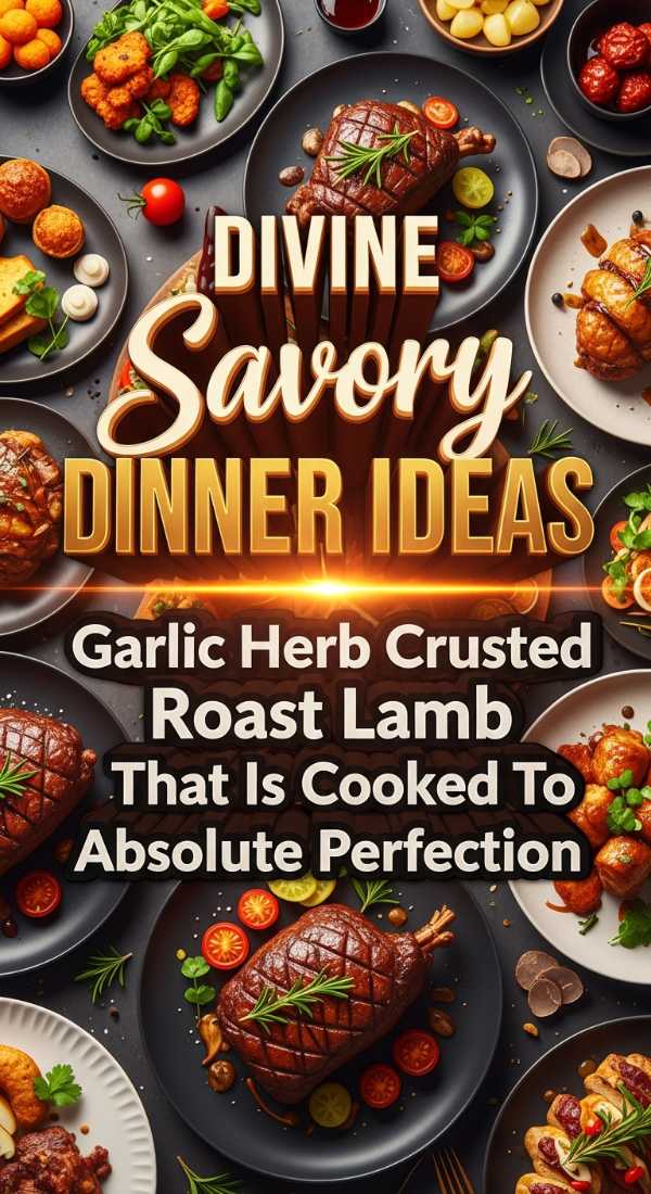 Divine Savory Dinner Ideas Herb Crusted Lamb 69e5cc9771d35