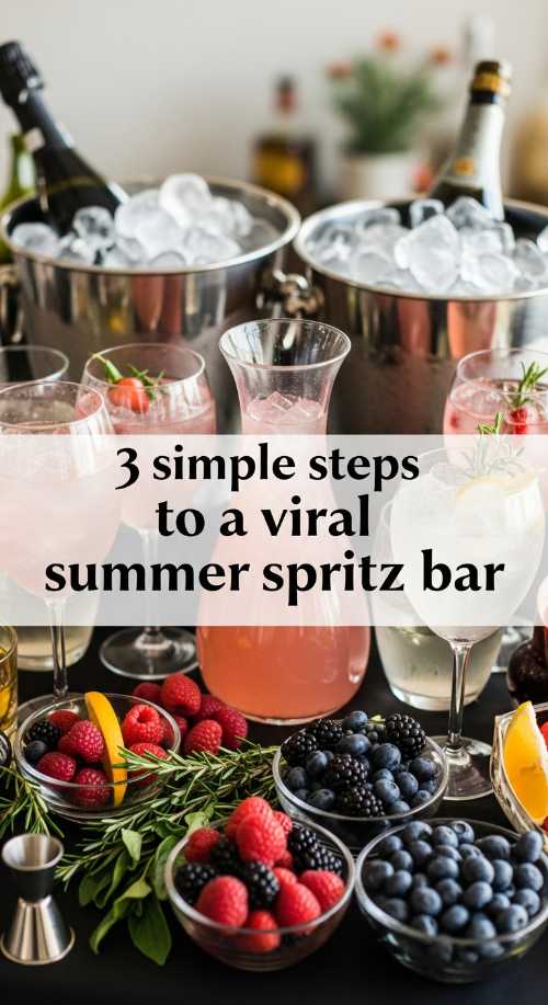 Summer Party Perfection: Decor, Drinks, and Unforgettable Vibes Diy Summer Spritz Bar 69de78b5530ac