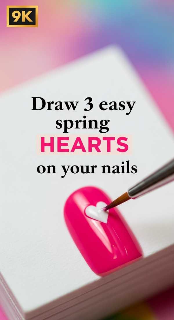 Draw 3 Easy Spring Hearts On Your Nails 69e3c05e8e7b4