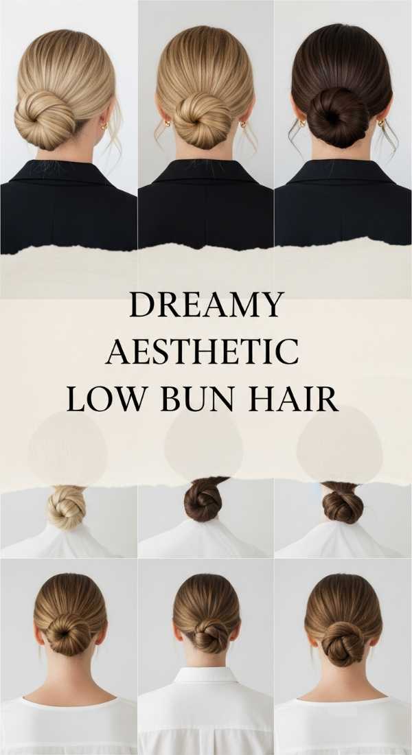 Dreamy Aesthetic Low Bun Hair 69e4f67c9b3e8