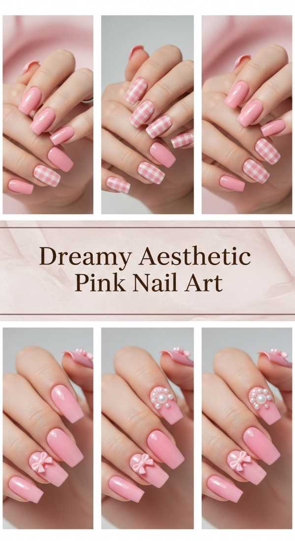 Dreamy Aesthetic Pink Nail Art 69e350e8a52e8