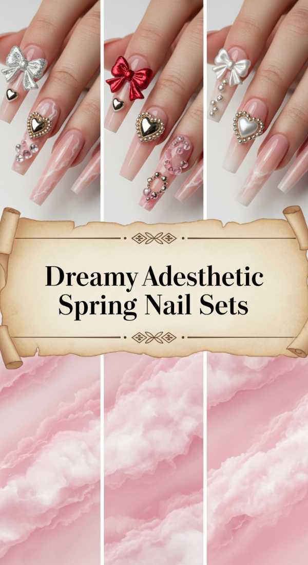 Dreamy Aesthetic Spring Nail Sets 69ecf87a762d5