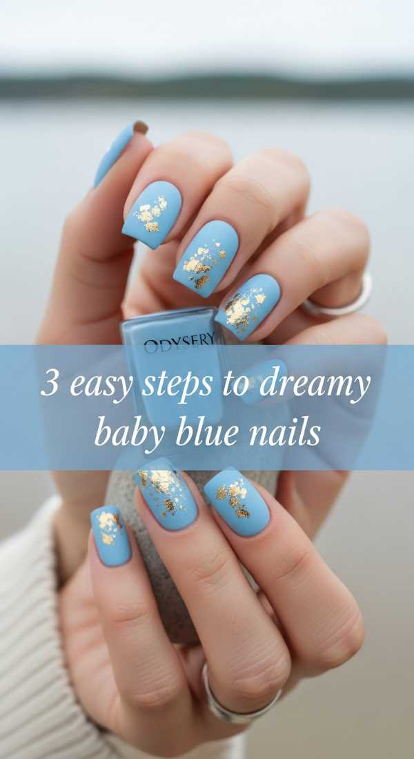 Dreamy Baby Blue Gold Flake Tutorial 69e31eed25451