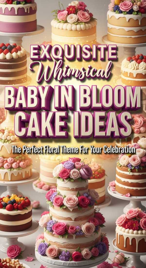Dreamy Baby In Bloom Cake Ideas For Showers