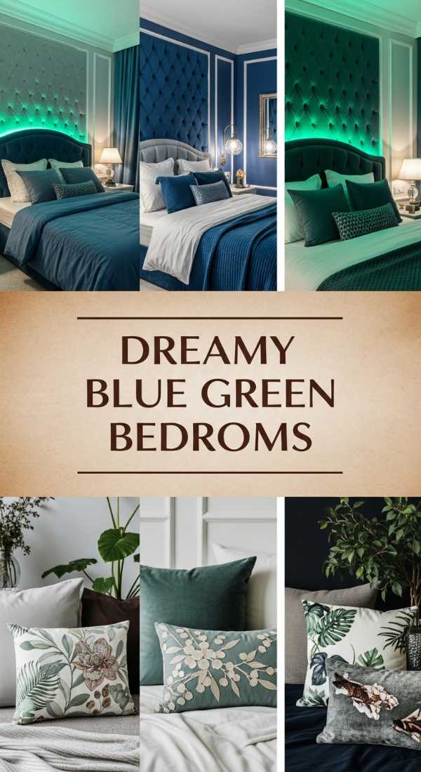 Dreamy Blue Green Bedrooms 69e77798bafcb