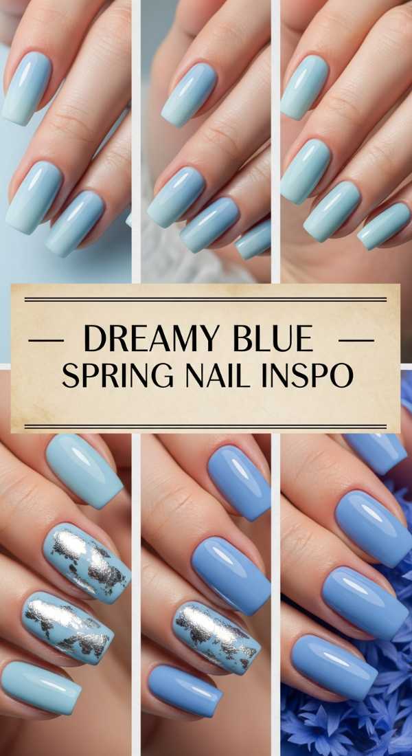 Dreamy Blue Spring Nail Inspo