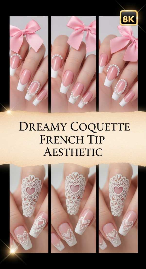 Dreamy Coquette French Tip Aesthetic 69e350f53e618