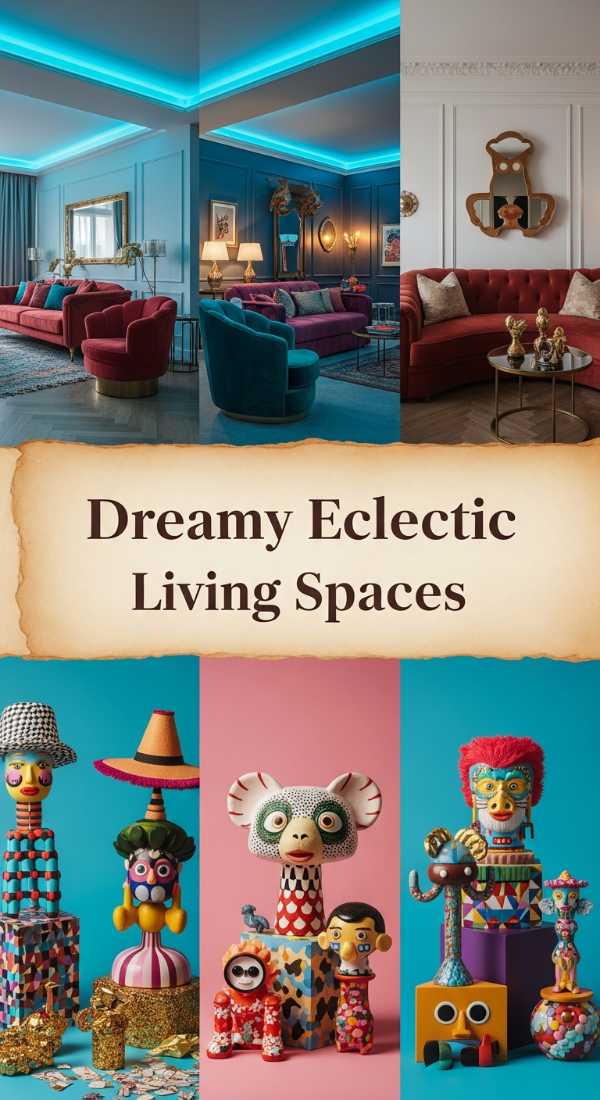 Sophisticated Soul: Designing a Space with Luxury and Character Dreamy Eclectic Living Spaces 69ed032a45f8a