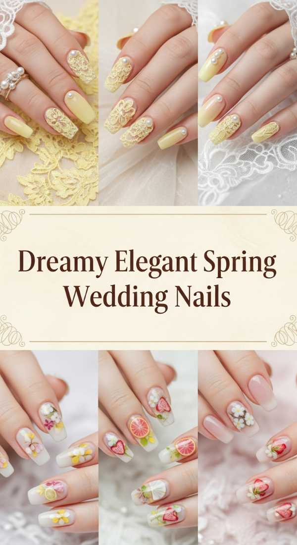 Dreamy Elegant Spring Wedding Nails 69ecf89cec692
