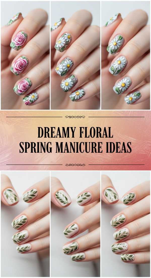 Dreamy Floral Spring Manicure Ideas 69f249478621e