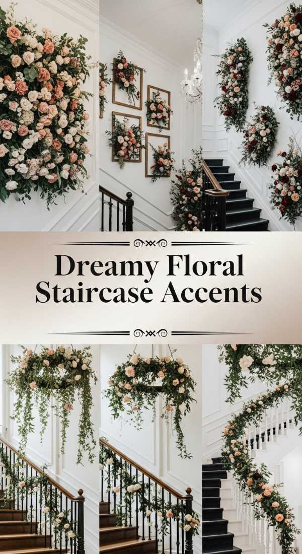 Dreamy Floral Staircase Accents 69df20e15abd0