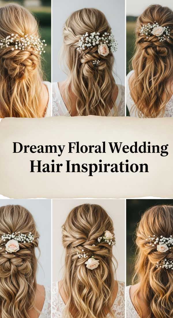 Dreamy Floral Wedding Hair Inspiration 69e4f6706ff48