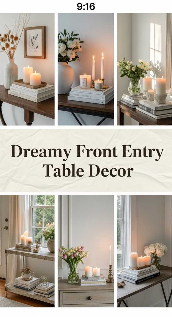 Dreamy Front Entry Table Decor 69f0e5bf86473