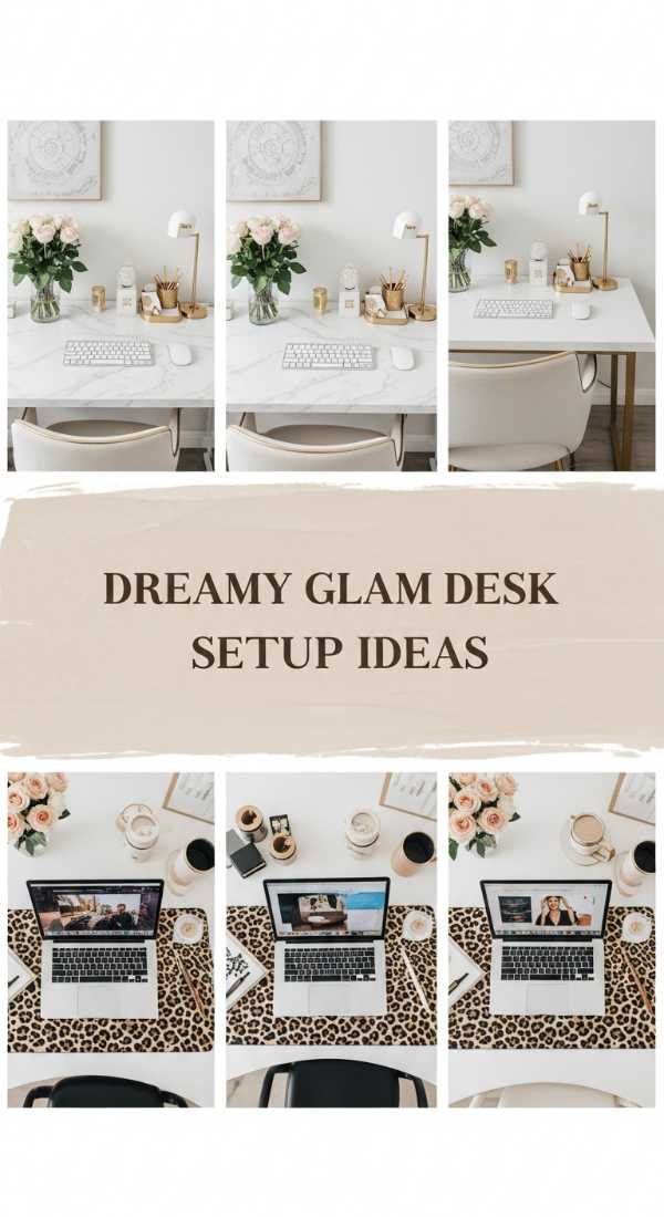 Dreamy Glam Desk Setup Ideas 69e51e54abbbc