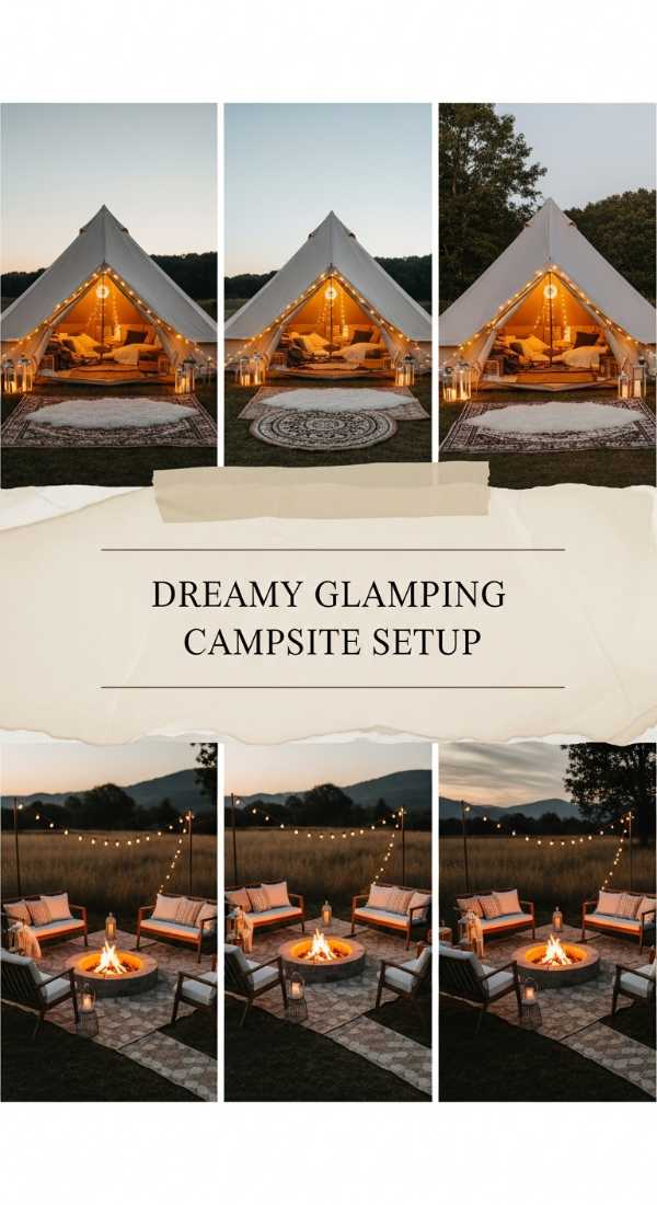 Dreamy Glamping Campsite Setup 69df43ca87347