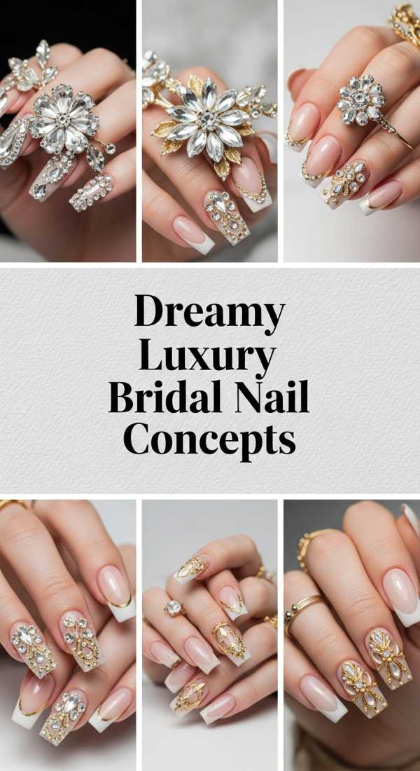 Dreamy Luxury Bridal Nail Concepts