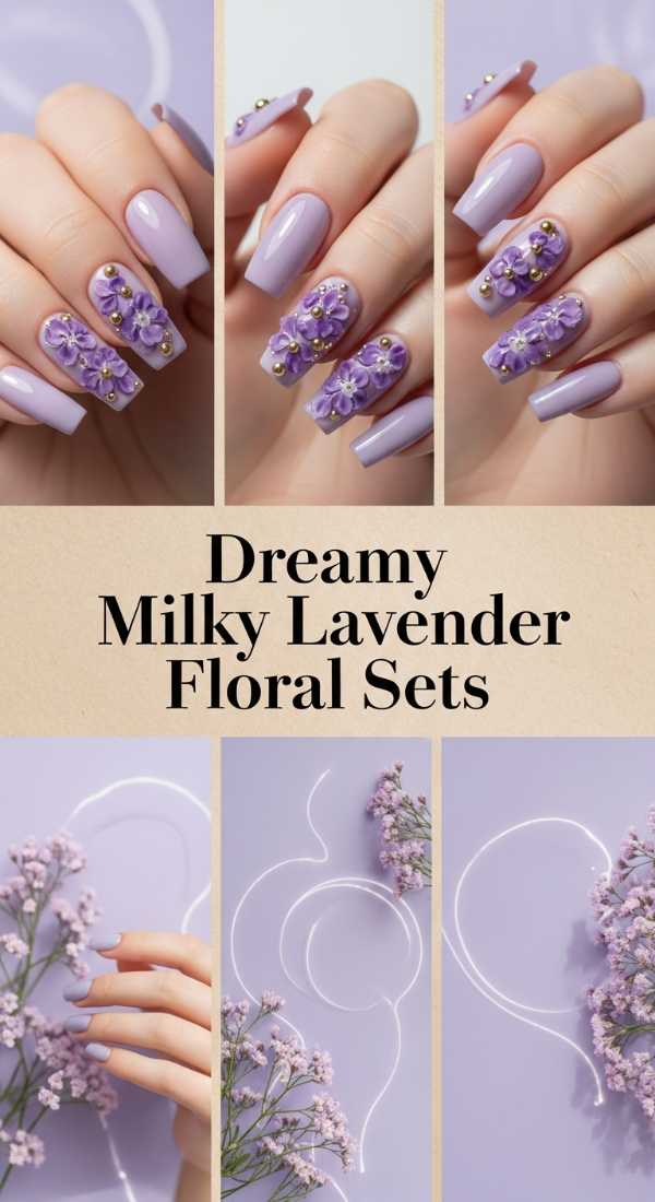 Dreamy Milky Lavender Floral Sets 69f32b7c01f56