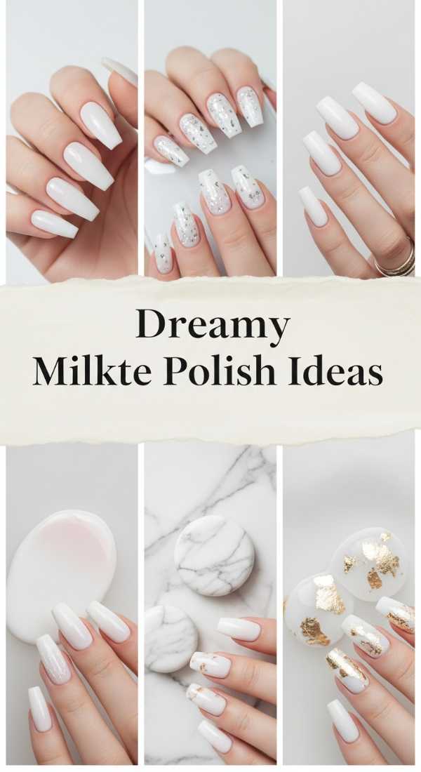 Dreamy Milky White Polish Ideas 69e757b08f7e1
