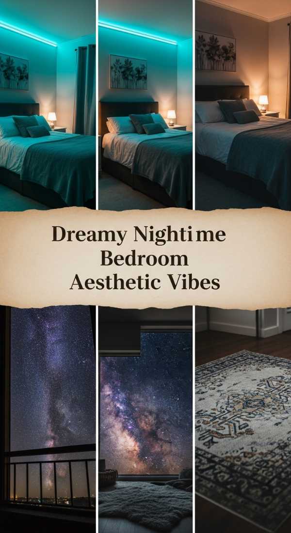 Transform Your Space: The Ultimate Guide to a Cozy Bedroom Sanctuary Dreamy Nighttime Bedroom Aesthetic Vibes 69df467b880eb