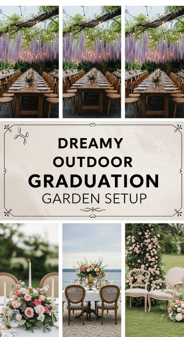 Dreamy Outdoor Graduation Garden Setup 69e32c527f254