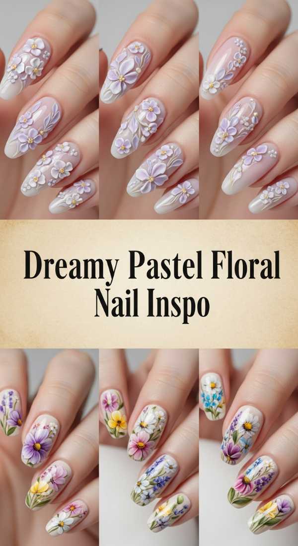 Dreamy Pastel Floral Nail Inspo 69ee417984a80