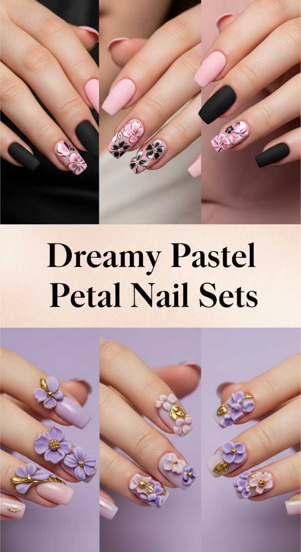 Dreamy Pastel Petal Nail Sets 69e4c0e273316