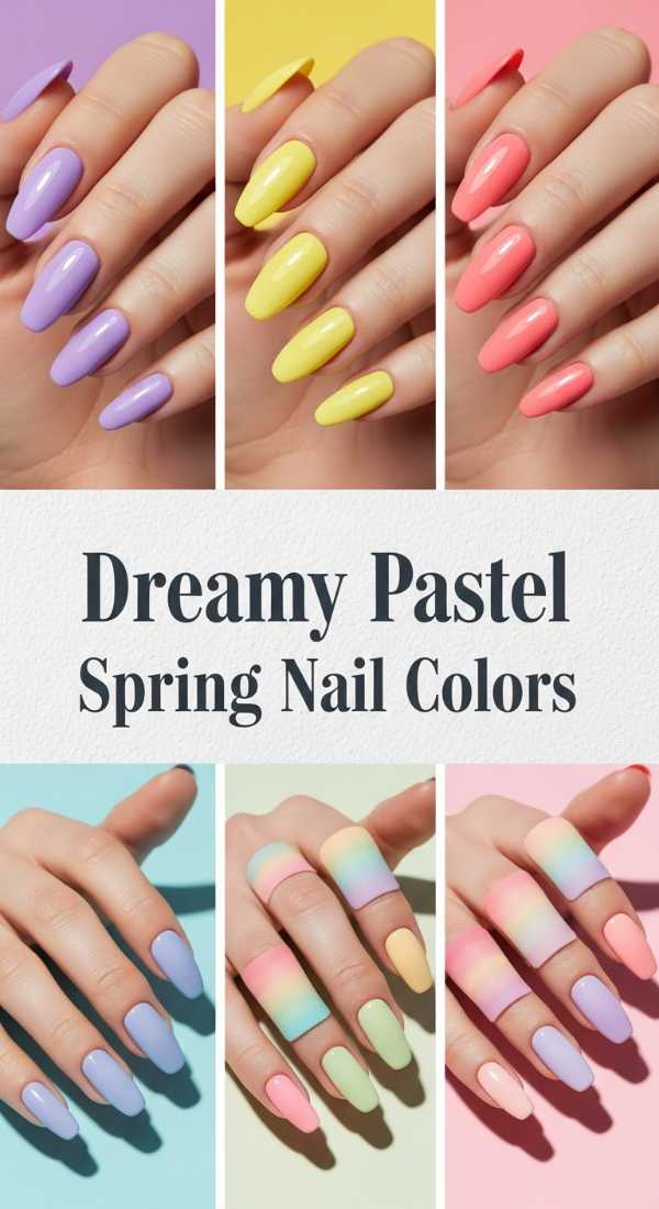 Dreamy Pastel Spring Nail Colors 69df1ba9de487