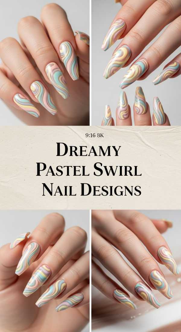 Dreamy Pastel Swirl Nail Designs 69e350ef7f59f