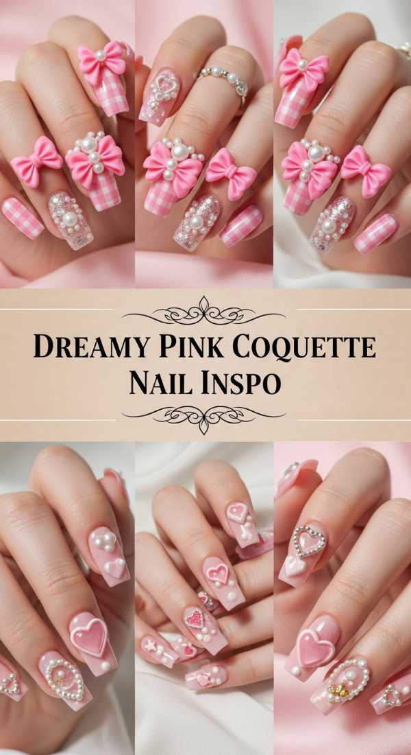 Dreamy Pink Coquette Nail Inspo 69ecf88c27a77